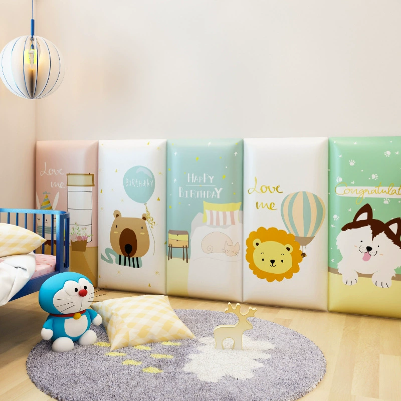 Children's self-adhesive tape on wall for bed, collision protection, early education