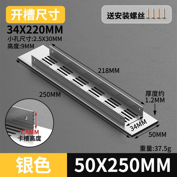 Silver 50*250