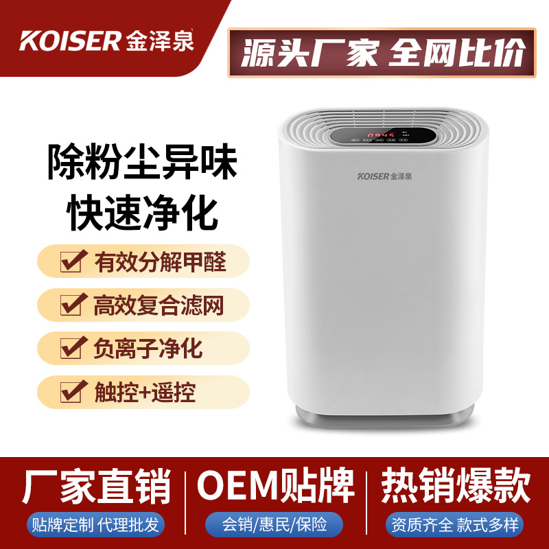 Intelligent Remote Control Household Indoor Negative Ion Air Purifier Smoke Removal PM2.5 Sterilization Multiple Filtration