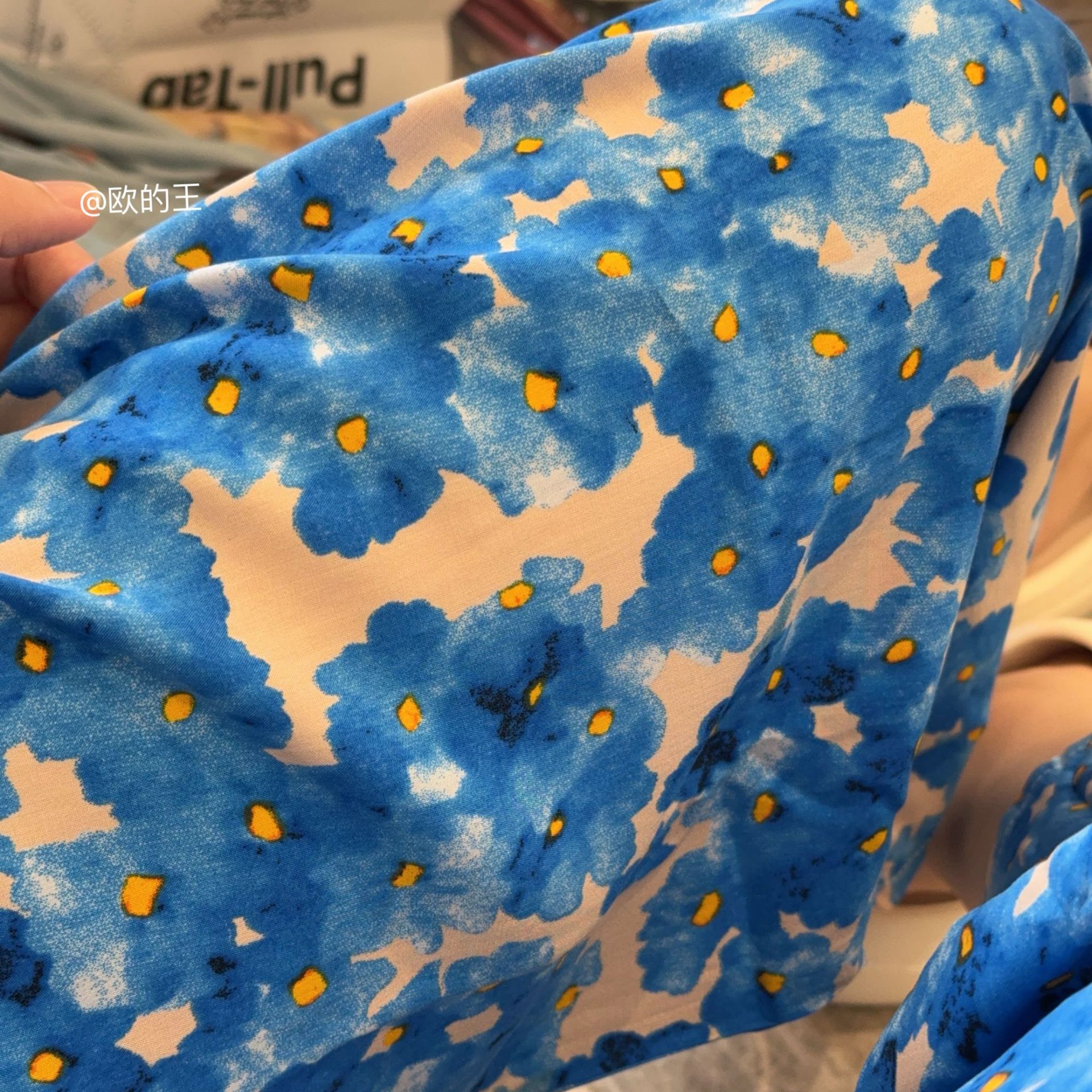 [Spot Clear] Nuevos pantalones anchos chinos de seda de algodón, pantalones de pijama perezosos de cintura alta rectos sueltos de primavera y verano para mujer