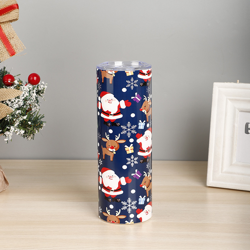 720g Weight Water Bottles Kitchen and drinking utensils Water Cup Event & Party Supplies 1 Piece Quantity Daily Occasion Stainless Steel Material Christmas Festival Cartoon Pattern Vacation Style Christmas Vacation Cartoon Stainless Steel Water Bottles 1 Piece 13