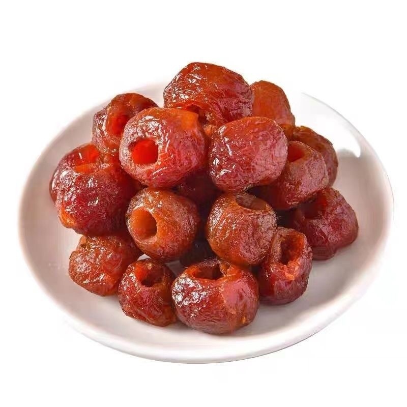 Hollow Dried Hawthorn Snack Shan Zha 山楂 Seedless Sugar Free Sweet Sour Soft Chewy Dried Fruit 100g Jar details