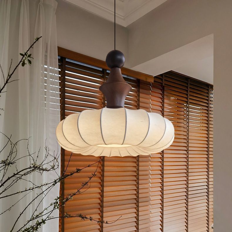 法式复古风吊灯卧室吊线灯吊灯创意客厅房间走廊氛围装饰布艺吊灯