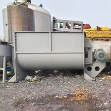 出售二手10立方卧式螺带混合机  干粉砂浆真石漆不锈钢混合设备