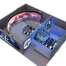 VR裸眼3d轨道影院全息投影5d7d大型弧飞行环幕球幕互动电影VR设备