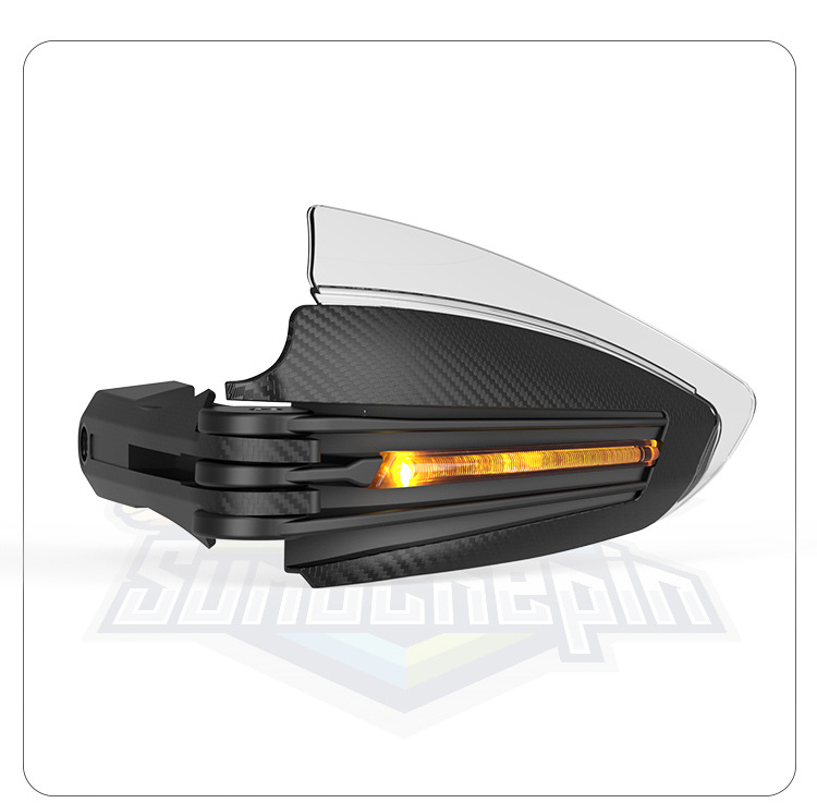 Motorcycle Accessories Led Lighted Handguards, Windproof, Anti-Fall, Foldable Handguards, Led Daytime Running Lights, Turn Signal Lights, Handrails