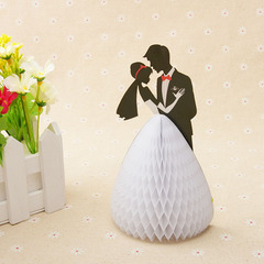 廠家供貨新款蜂窩擺件立體創意手工結婚浪漫愛情工藝品情人節卡片
