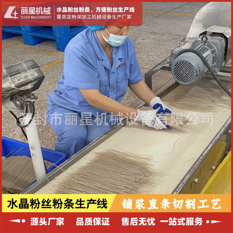 涂布式粉条加工设备 丽星不使用明矾自动化粉丝生产线制造厂家