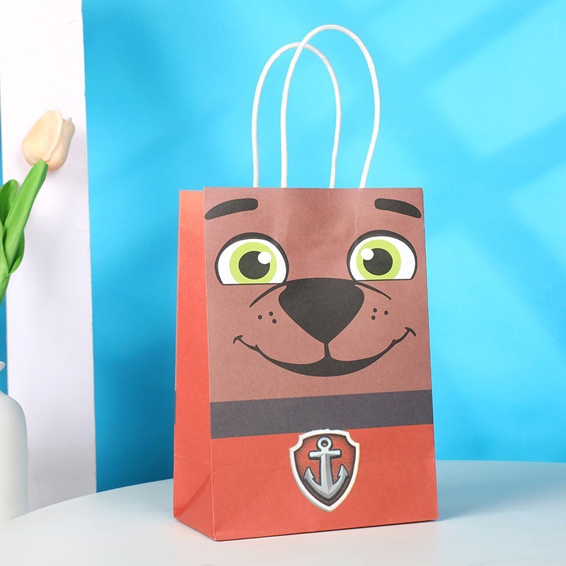 Bolsas de regalo de cumpleaños, bolsas de cartón cartón, bolsas de embalaje para llevar, bolsas de embalaje de regalo de fiesta para niños, bolsas de mano