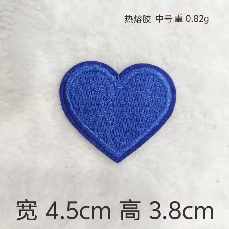 トレンディで美しいカラフルなピーチハートコンピュータ刺繍布ステッカーマルチサイズ DIY 手作りステッカー製造装飾ステッカー卸売|undefined