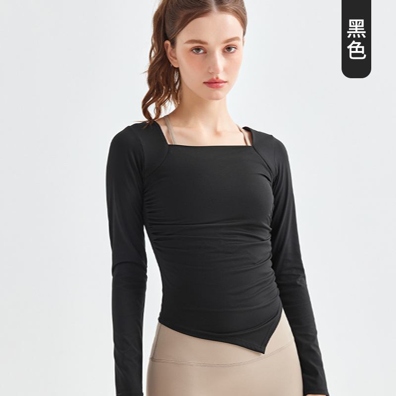 Nueva Colección: Top de Yoga de Manga Larga para Mujer, de Secado Rápido, para Otoño, Ropa Deportiva de Licra, Ajustada y Reductora