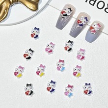 20顆卡通美甲飾品批發立體可愛hellokitty貓咪DIY兒童指甲貼裝飾
