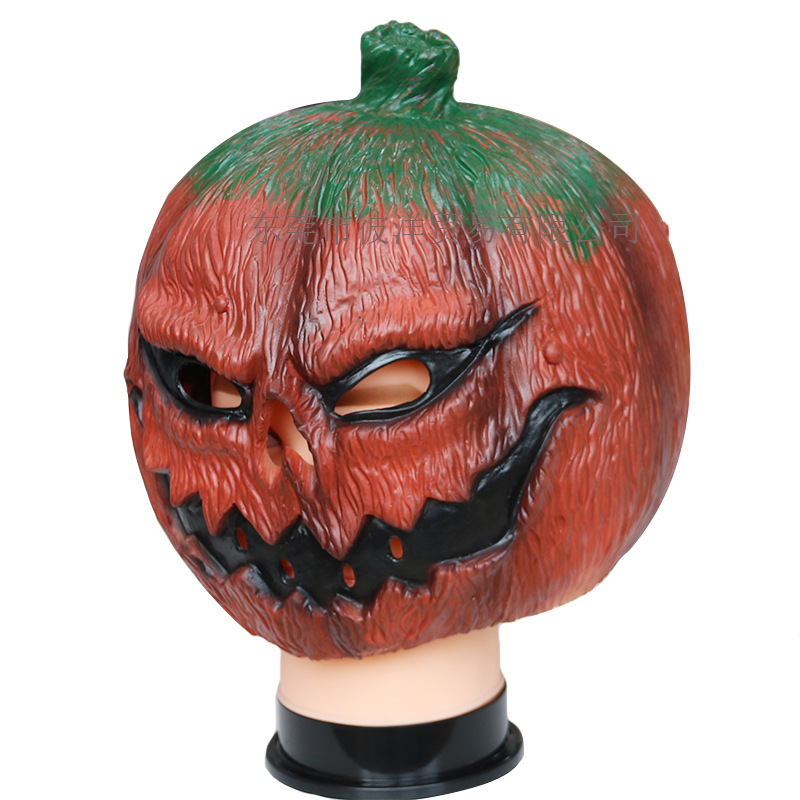 Halloween Kürbiskopfmaske Cosplay Horror lustige Maskerade Verkleidung Latex Kopfbedeckung Live Requisiten_voghion.com
