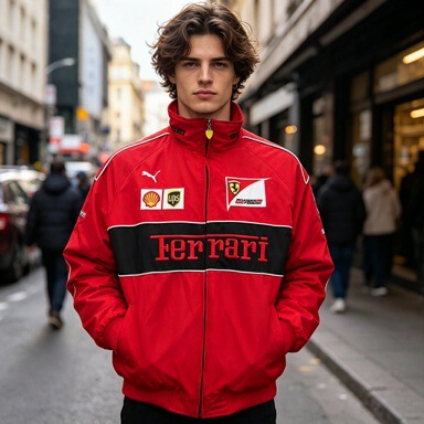 F1 Racing Jacket, Thin Style, Large Size, Waterproof Embroidered Jacket, Street Style, European and American Motorcycle Cotton Jacket, Biker Jacket F1 Racing Jacket, Thin Style, Large Size, Waterproof Embroidered Jacket, Street Style, European and American Motorcycle Cotton Jacket, Biker Jacket