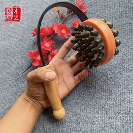 木质工艺品;经络保健器材;美发梳