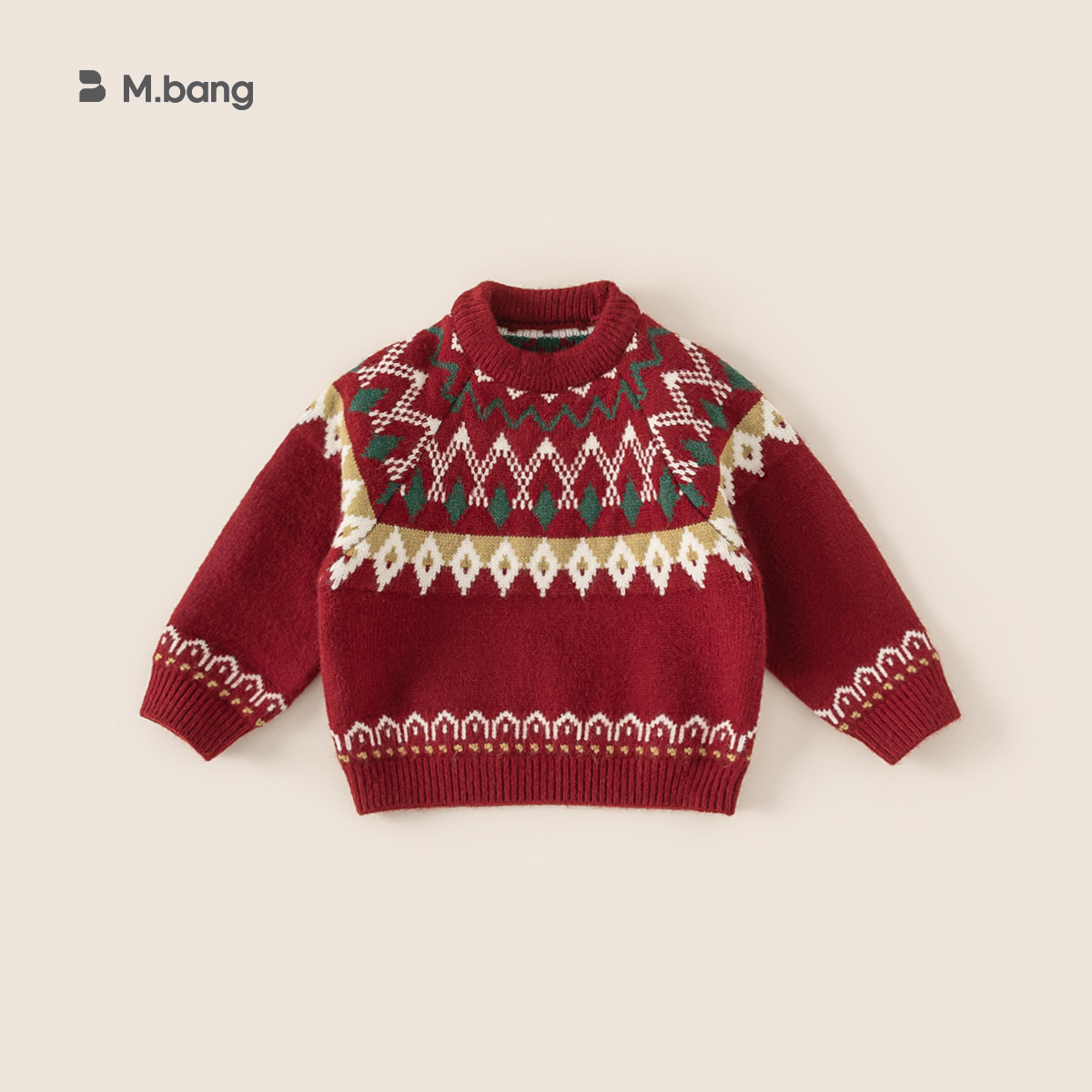 Ropa de niños Youbao otoño y invierno nueva ropa de Año Nuevo para niños suéter niñas camisas de punto de manga larga camisa de punto para niños