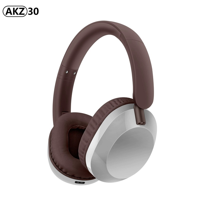 国境を越えた AKZ-68A ヘッドセット ワイヤレス Bluetooth ノイズキャンセリング ヘッドセット、女性用の TikTok レトロな装飾が施されたコンパクトなヘッドセット。|undefined