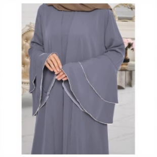 Loriya2025Tiktok E-Commerce Fashion Trim Dubai Turkish Elegant Robe Jacket Lr760