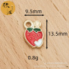 Fruit strawberry, accessory with accessories, cute three dimensional small pendant, handle, bracelet, handmade, Korean style