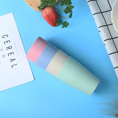 Wheat Straw Toothbrush Cup Household Hotel Bathroom Creative Plastic Cup Student Dormitory Hygiene Cup Wholesale