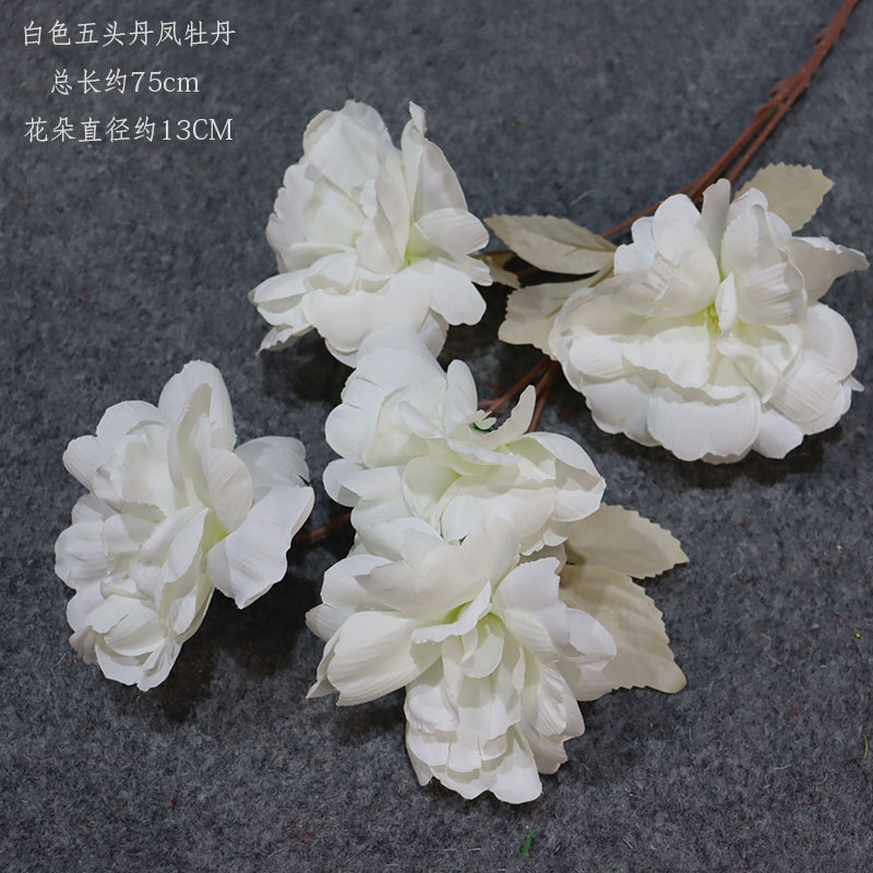 Material de flor de boda blanco brumoso artificial Misty Wedding Hall decoración camino plomo arreglo de flores techo flor artificial Flor de plástico