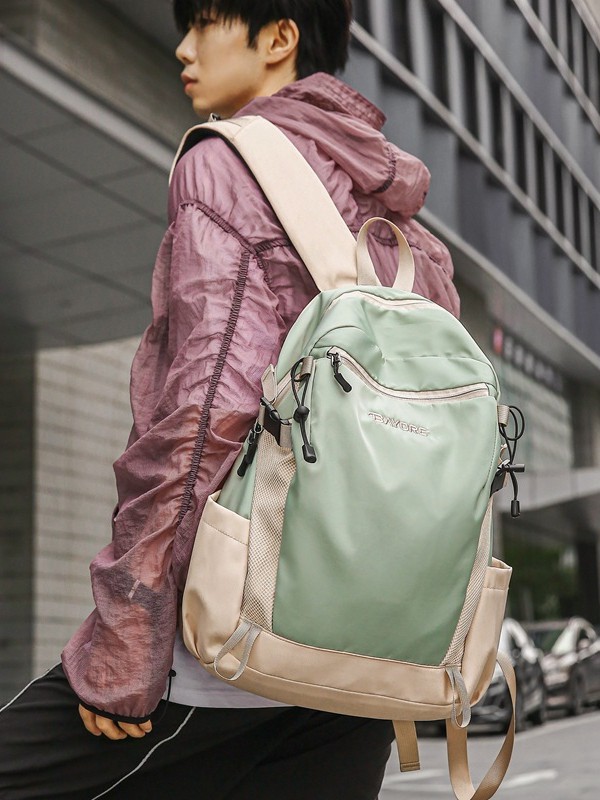 Backpack Men's Large Capacity Tooling Style Mountaineering Bag Leisure Travel Backpack Trendy Sports College Student Schoolbag Women