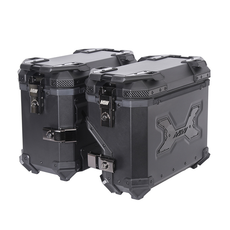 38Lmjw Knight Right Side Box Motorcycle Universal Aluminum Alloy Side Box Waterproof Side Box Anti-Theft Travel Storage Box