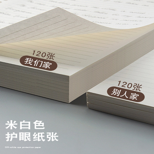 Detachable loose-leaf b5 waterproof PP transparent business a5 blank horizontal line inner core notebook book wholesale