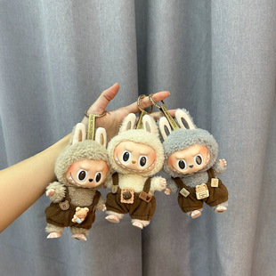 First, Second, and Third Generation Labubu Doll Clothes Sitting Party Vinyl Doll Clothes Sitting Posture 17cm Pendant Labubu Doll