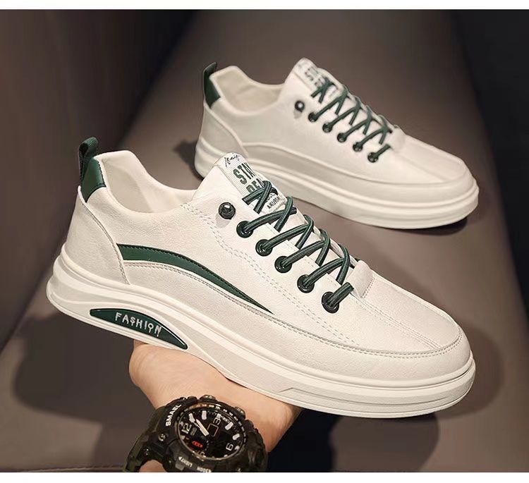 Producenter Nye herresneakers Bløde joggingsko Herresko Casual single sko Små hvide sko Herresko Trendy sko Engros_voghion.com