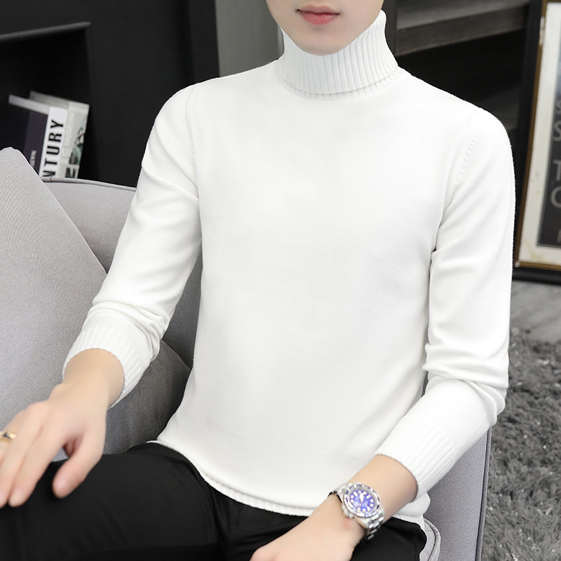 タートルネックセーター メンズ ニットウェア 秋冬 中衿 インナー ベースレイヤー 保温性のあるセーター ハーフタートルネック スリムフィット 細見え