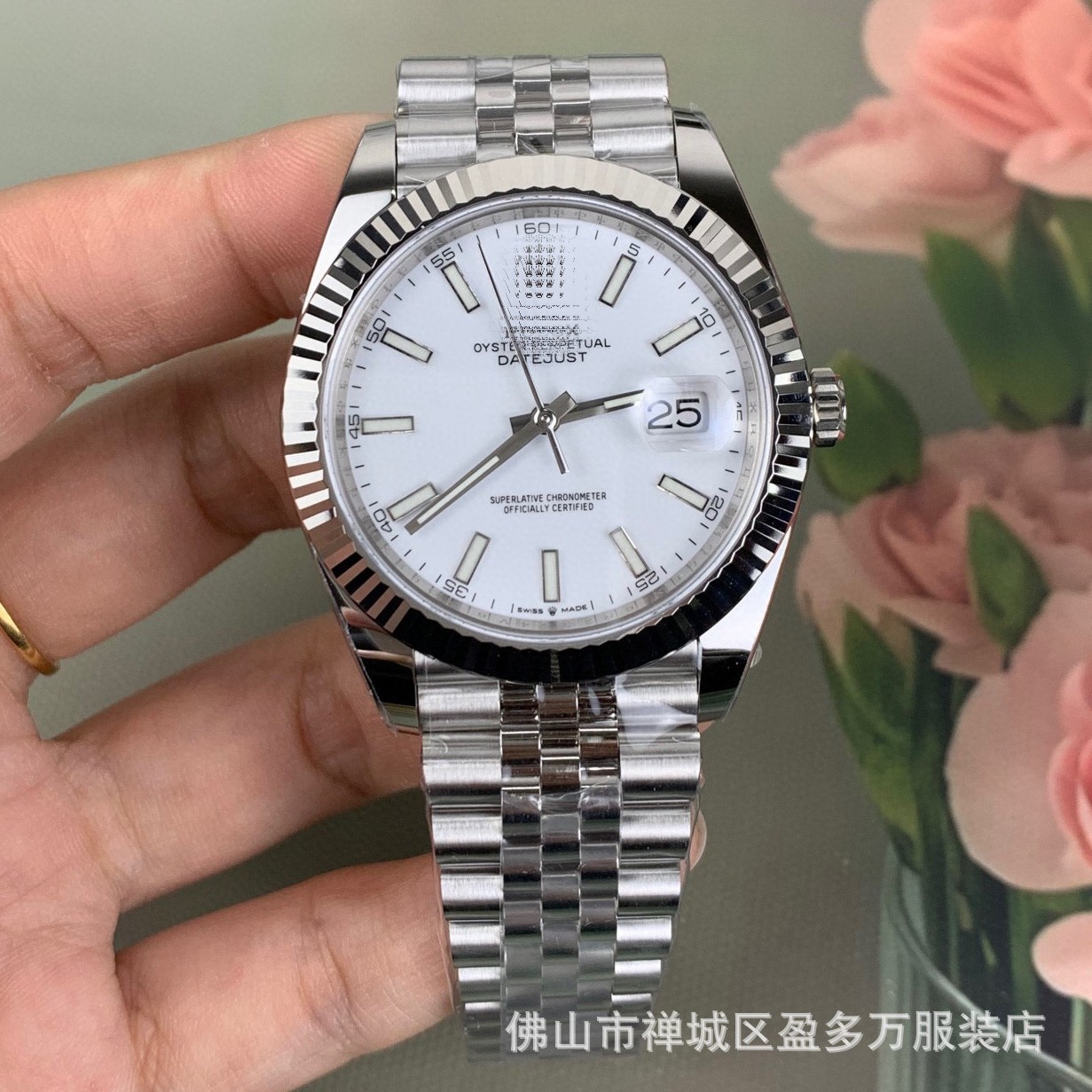 Transfronterizo C fábrica verde registro verde 41m oro 2836 / 3235 movimiento de alta versión proveedor de relojes mecánicos para hombres
