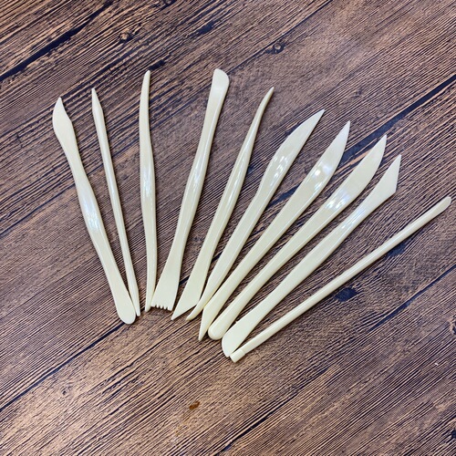 Art plastic soft clay tools 10-piece set Children's DIY sculpture modeling tools plastic auxiliary clay sculpting knife
