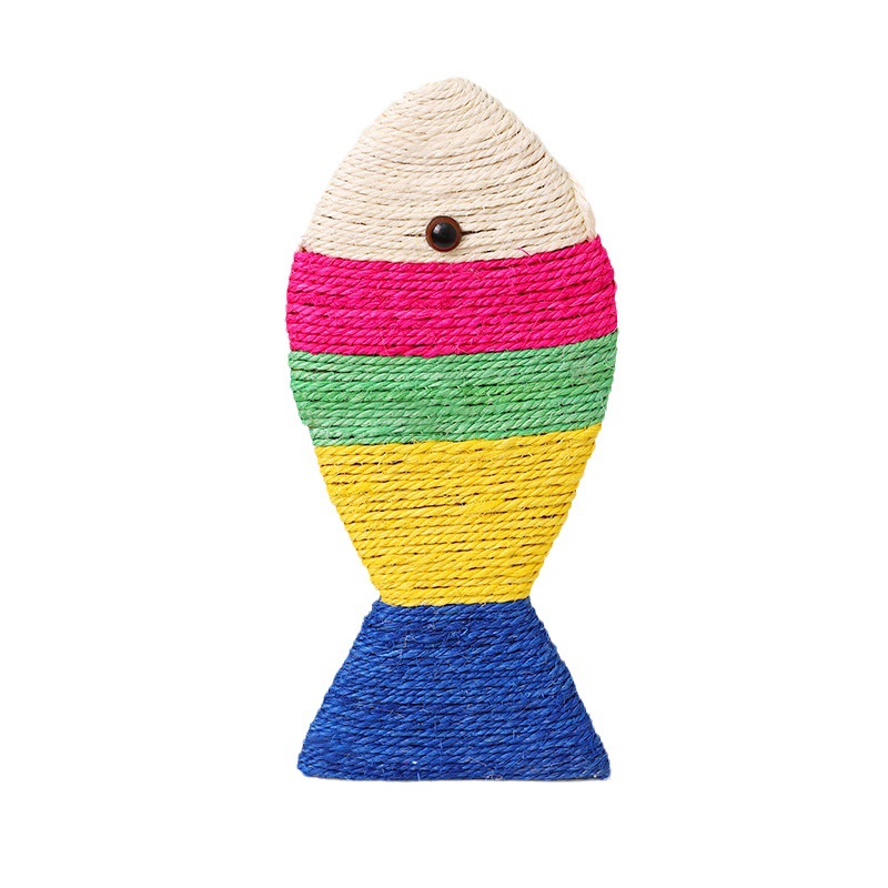 Juguete para Gatos, Rascador de Sisal en Forma de Pez, Resistente al Desgaste y Antideslizante, Juguete para Afilar Uñas para Aliviar el Aburrimiento, Fabricante de Juguetes para Gatitos al por Mayor