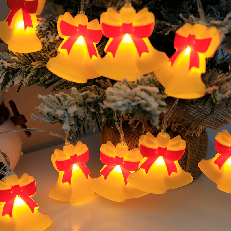 Decoración de Navidad cadena de lámparas LED transfronterizas fabricantes de explosión de estilo recto de Navidad atmósfera de lámparas al aire libre fiesta de patio
