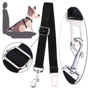 Pet dog safety rope car pet traction rope car seat belt adjustable car traction belt