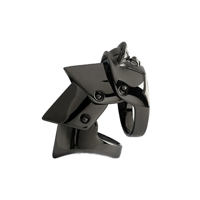 Armor Joint Ring (Vivienne) Multi-Layer Saturn Style, Medium Gothic Statement, Sizes 55/58/61 mm