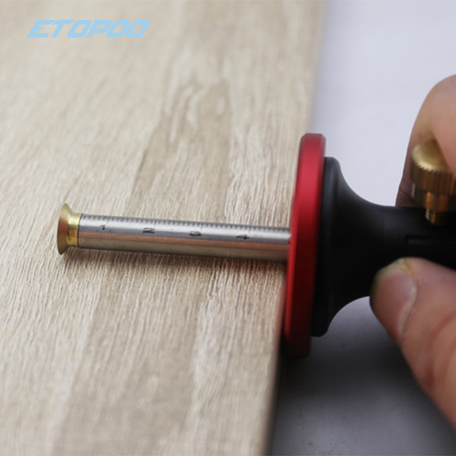 ETOPOO new product European marking tool woodworking marking ruler pure copper line drawing tool woodworking marking ruler