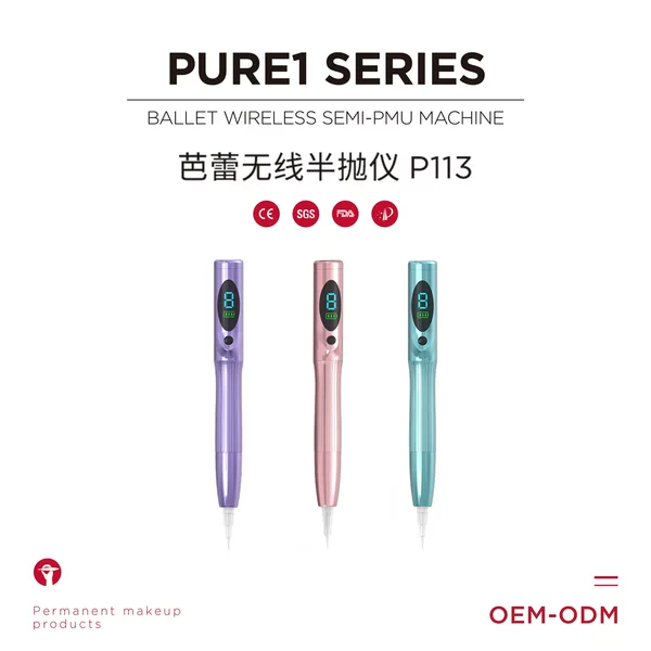 Nuojiao Ballet Wireless Semi-Permanent Makeup Machine for Eyebrows, Eyes, and Lips - One-Stroke Coloring Universal All-In-One Semi-Permanent Machine Oem