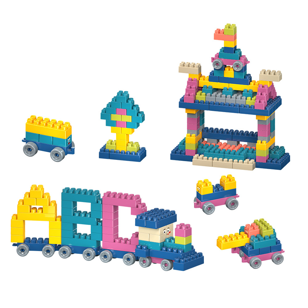 Versatile DIY Extra-Large Building Blocks Trendy Two-Tone Children's Educational Assembly and Construction Toy Material Kit