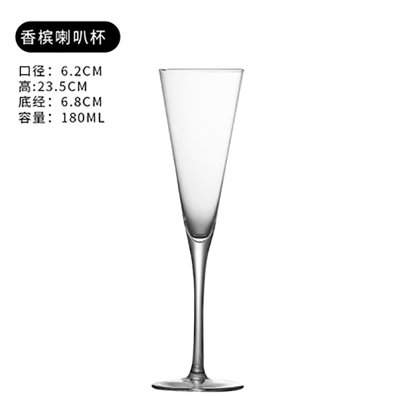 Hogar cristal champán cristal boda oblicua Copa creativa recta dulce copa de vino espumoso boda comercial copa de vino