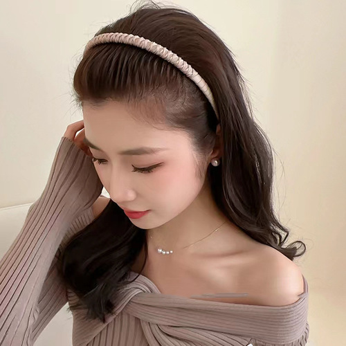  new style headband for women's face wash, special toothed anti-slip hairpin for pressing hair, traceless broken hair braided headband and headwear
