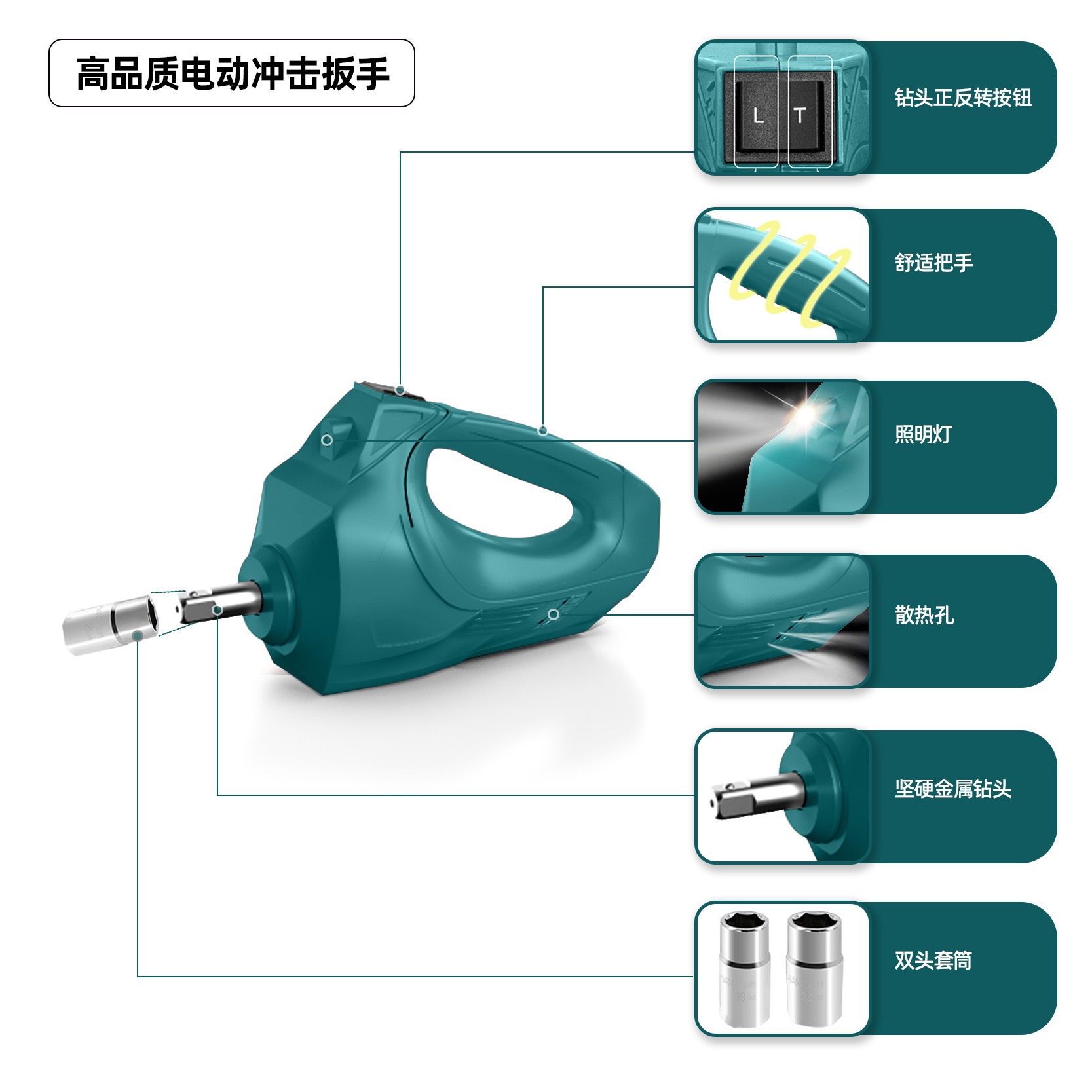 Cross-border 5T 0kg Simple Electric Tool for Car Use, Portable for Home and Car Repair 0kg