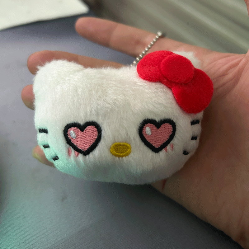 Плюшевый подвес (Sanrio Hello Kitty) милая кукла-брелок, 10–15 см, бархатная ткань, волокно PP