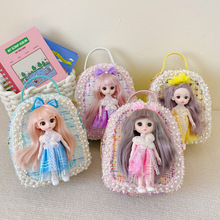 超萌公主包包韩版卡通儿童双肩包女孩可爱珍珠女童背包现货批发