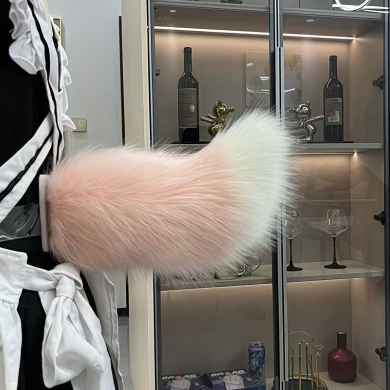 Electric Fox Tail Sound Controlled Plush Costume Accessory_voghion.com