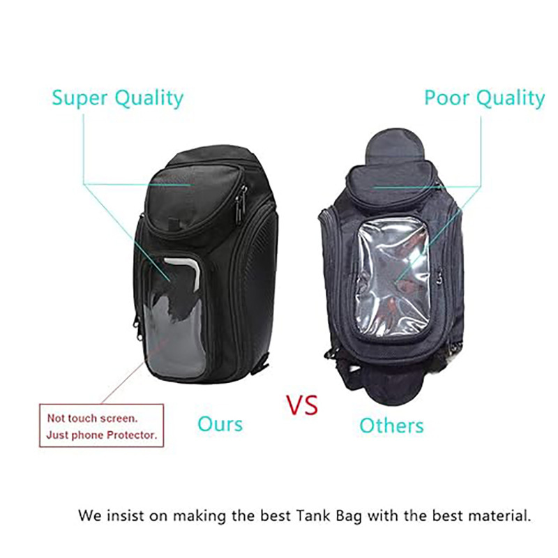 Motorcycle Magnet Bag Touch Navigation Fuel Tank Bag Dustproof Bag Motorcycle Fuel Tank Bag Rider Shoulder Bag Waist Bag Equipment