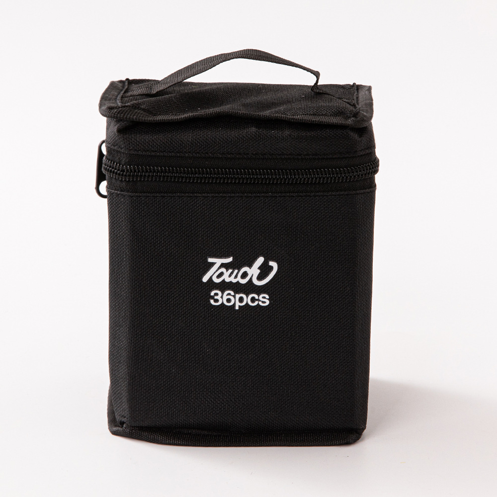Juego de marcadores de doble punta a base de alcohol touch24 colores, 48 colores, 80 colores, 168 colores, con cuerpo negro, para estudiantes, con bolsa de lona.