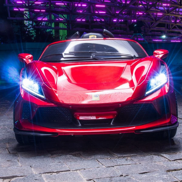 Baking paint red four -wheel drive+EAV foam wheel+large battery+leather seat+remote control+swing+Bluetooth