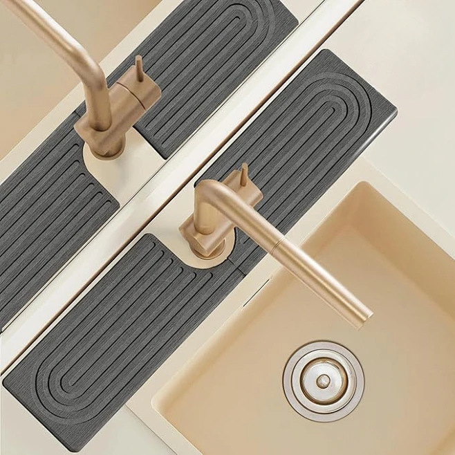 다크 그레이 - U자형 슬롯형 수전 패드